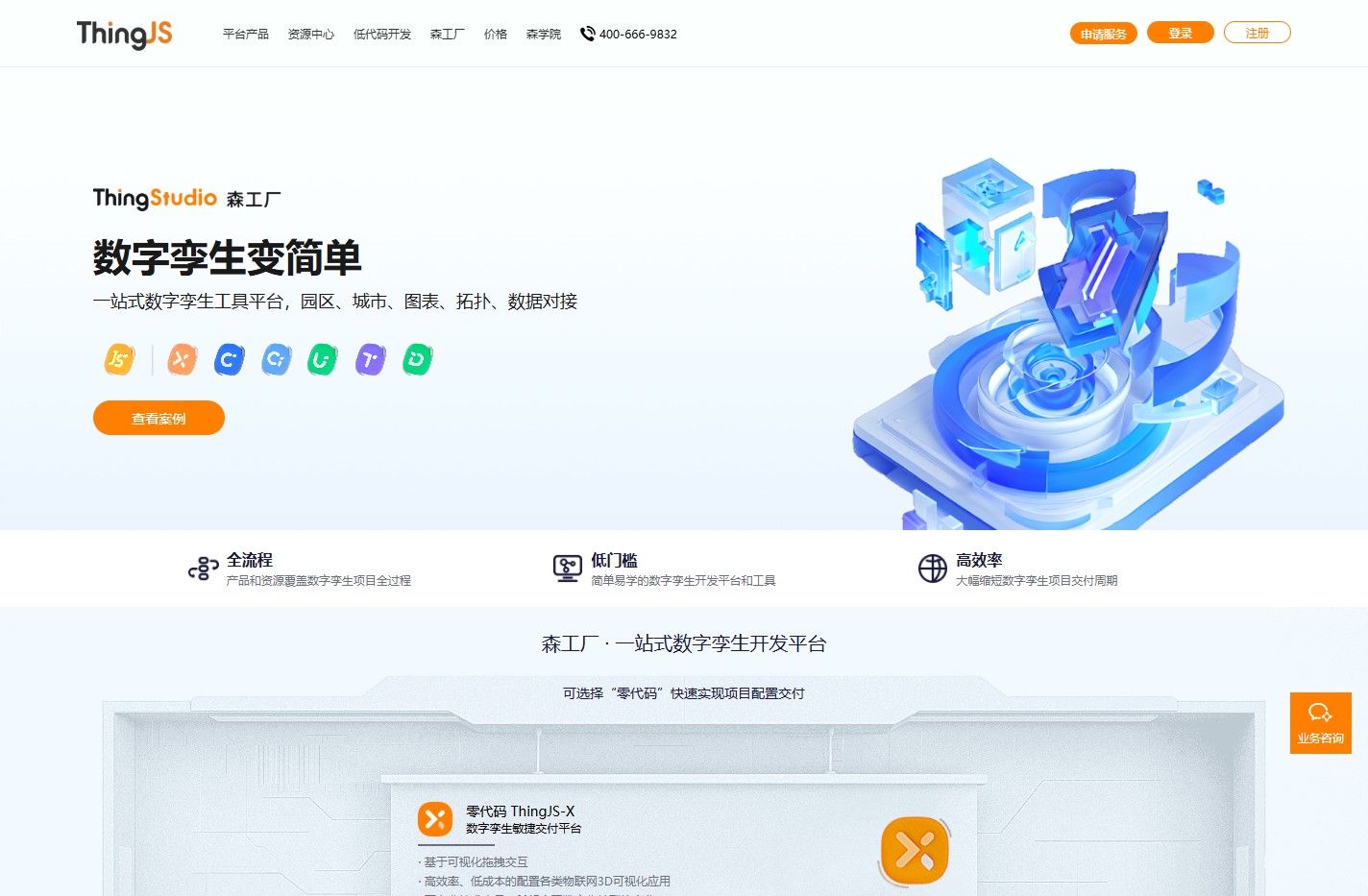 ThingJS - 物联网3D可视化开发平台 - 数字孪生可视化平台